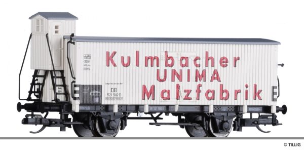tillig tt 17391 kuehlwagen unima malzfabrik kulmbach eingestellt bei der db epoche iii