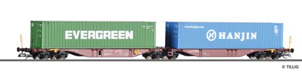 tillig tt 18071 containertragwagen sggmrss der gysev cargo epoche v