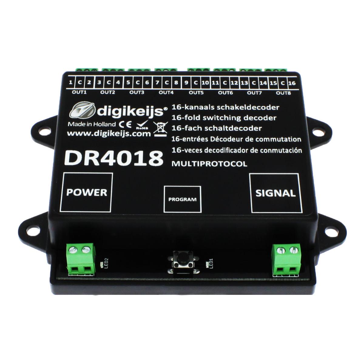 Digikeijs DR4018 16 Kanal DIGISWITCH programmierbarer multiprotokoll Schaltdecoder