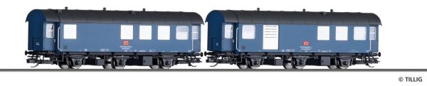 Tillig TT 01063 Bahndienstwagen Paar der DB AG bestehend aus zwei Umbauwagen umbau Epoche V