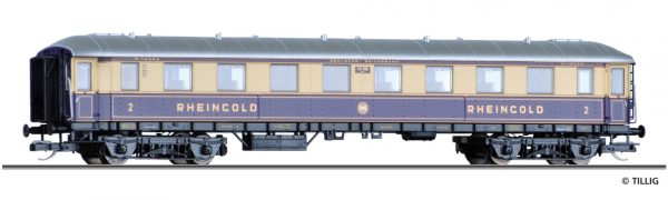 Tillig TT 01784 2. Klasse Ergaenzung Personenwagen Rheingold Express der DRG Epoche II
