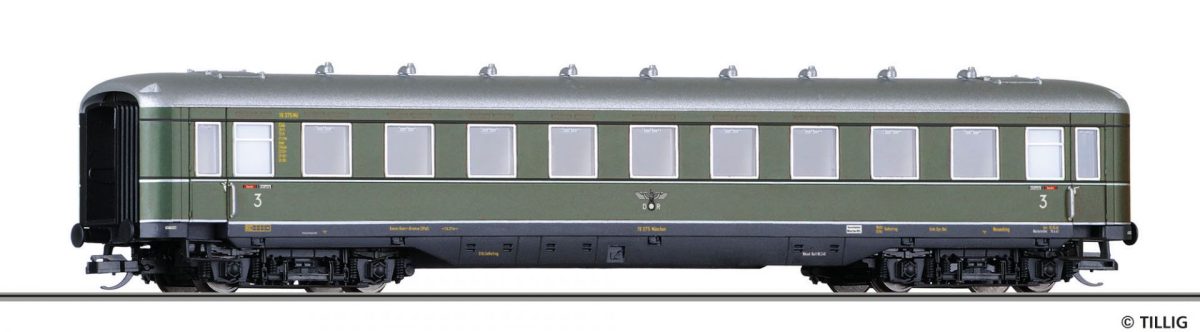 Tillig TT 16949 Reisezugwagen 3. Klasse der DRG schuerzen Epoche II