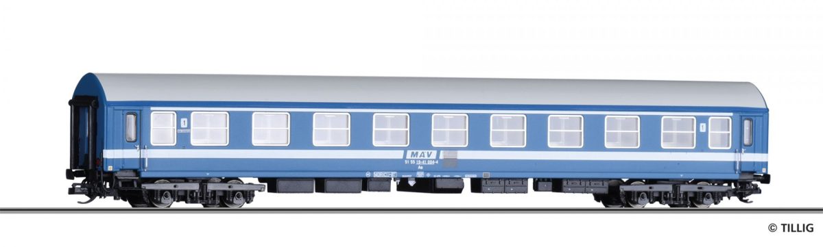 Tillig TT 16405 Reisezugwagen 1. Klasse Aa Typ YB 70 der MAV Epoche IV