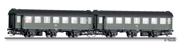 Tillig TT 01061 Reisezugwagen Paar der DB bestehend aus zwei 2. Klasse Reisezugwagen Epoche IV
